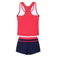thumbnail image 1 of Girls Rash Guard Bathing Suit Girls Swimsuit 2 Piece Bathing Suits for Teens Cute Summer Tankini Short for 7-14 Years Little Girls' Summer Swimwear Two Piece, 1 of 3