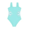 thumbnail image 1 of Girls Rash Guard Swimsuit One Piece Girls One Piece Swimsuits Cross Shoulder Adjustable Strap Bathing Suits Kid Summer Beach Swimwear 4-8 Years, 1 of 5