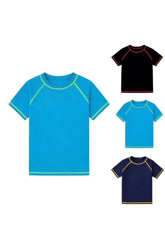 Girls Rash Guard UV Sun Protection Swim Shirt Girls Quick Dry Water Surfing Swimming Shirts 5-6 Years