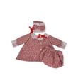 thumbnail image 1 of Girls-Red Long Sleeve A Line Tweed Wool Dress, 1 of 3