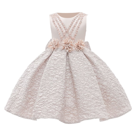 Girls Red Sleeveless Formal Gown with Fishtail Hem for Piano Performance Flower Girl Size 2-10 Years