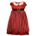 thumbnail image 1 of Girls Red Stripe Mrs Santa Christmas Nightgown Small (6-6X), 1 of 2