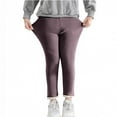 thumbnail image 1 of Girls Ribbed Knit Leggings Soft Cotton Lace Trim Footless Ruffle Tight Stocking Bottom Pants Flowy Pants for Kids Purple 80, 1 of 3
