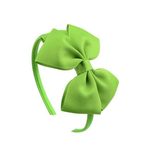 Girls Ribbon Bow Fashion Headband, Green