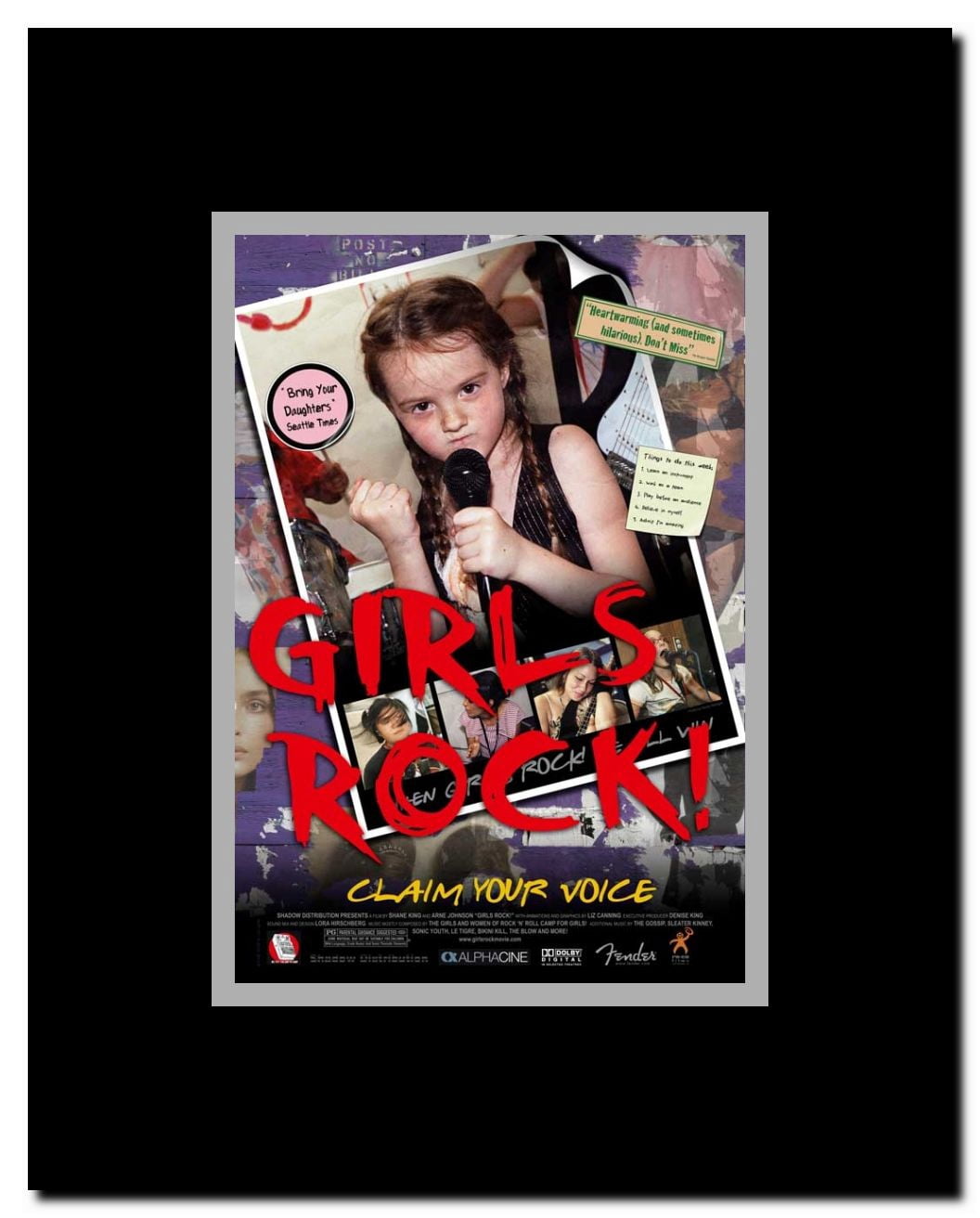 Girls Rock! Framed Movie Poster