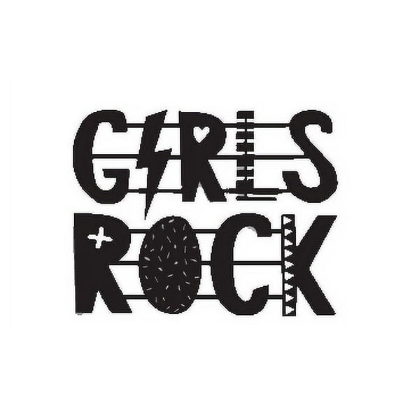 Girls Rock - Metal Wall Art