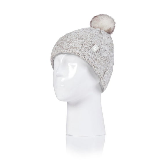 Girls Roll Up Pom Pom Hats