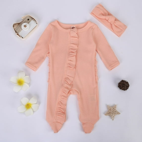 Girls Romper Jumpsuit Ideal for Everyday Wear Comfortable Playsuit Stylish Indoor Outdoor Outfit for Kids 0-18 Months
