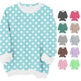 thumbnail image 1 of Girls Romper Jumpsuit for Everyday Wear featuring Dot Print Cozy Pullover Lightweight -Piece Outfit for Toddlers and Kids 1-7 on Platform, 1 of 4