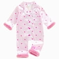 thumbnail image 1 of Girls Romper Long Sleeve One-Piece Jumpsuit Clothes, 1 of 6