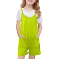 thumbnail image 1 of Girls Rompers 10-12 Pants Jumpsuit Dressy Sleeveless Summer Jumpers Cute Spaghetti Strap Romoers with Pockets Toddler Girl Clothes Previous Orders Online That I Ordered Past Purchases, 1 of 7