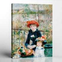 Girls Room Wall Decor, Canvas Wall Art For Bedroom, Girls Wall Art, Two Sisters on the Terrace by Auguste Renoir, 16x20