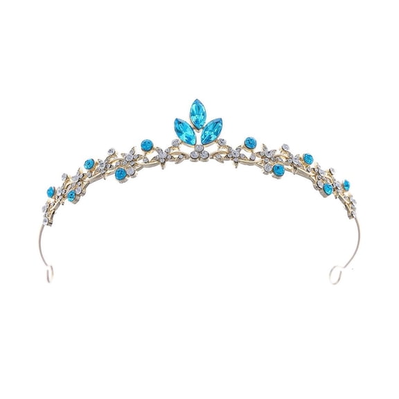 Girls Royal Crown With Sparkling Rhinestones Elegant Headpiece Jewelry Perfect For Weddings And Themed Parties