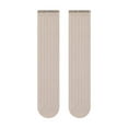 thumbnail image 1 of Girls Ruffle Ankle Socks Children's Socks Middle Tube Socks Solid Color Socks Boys Slipper Socks Khaki One Size, 1 of 4