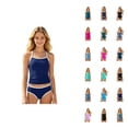 thumbnail image 1 of Girls Ruffle Bikini Swimsuit Two Piece Tankini With High Waist Bottoms For Teen Youth, 1 of 6