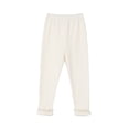 thumbnail image 1 of Girls Ruffle Leggings Stretchy Slim Fit Girls Elastic Wasist Leggings (White 5-6 Years), 1 of 3