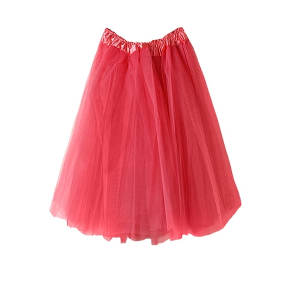 Girls Ruffle Skirt Kids Short Tutus Skirts, Midi Tulles Party Skirt for Teen Girls, Princess Ballets Dance Skirts Athletic Skirts for Girls One Size
