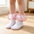 thumbnail image 1 of Girls Ruffle Socks Toddler Lace Frilly Dress Socks Fold Over Church Fancy Socks for Little Kids Big Girl, 1 of 3