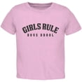 thumbnail image 1 of Girls Rule Boys Drool Light Pink Toddler T-Shirt - 2T, 1 of 1