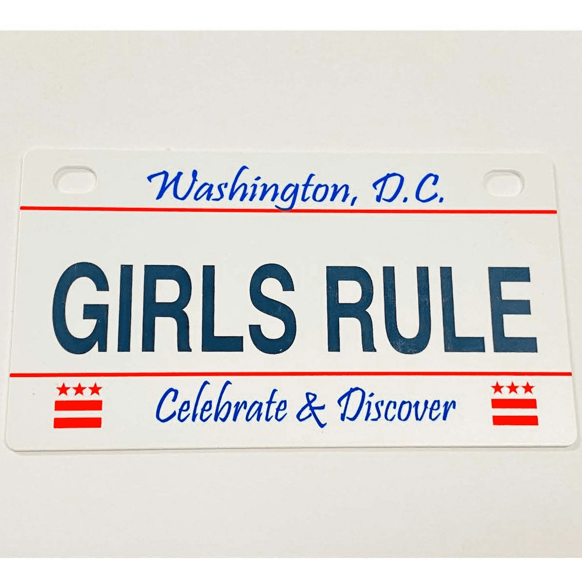 Girls Rule Mini Bike Plate Add On Accessory