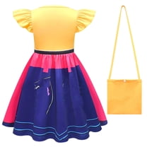 Girls Singer Costume Dress with Bag Halloween Cosplay Outfits