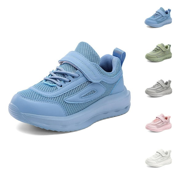Girls Running Shoes Sneakers Girl Children's Net Breathable Solid Color Flying Woven Sports Shoes For Boys And Girls School Casual Lightweight Soft Soled Shoes