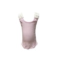 thumbnail image 1 of Girls Rustic Chic Fashion Lace Racerback Glam Tank Top (4, Pink/Ivory), 1 of 1