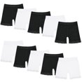 thumbnail image 1 of Girls Safety Dress Shorts Dance - Underskirts Cycling Bike Shorts Black White Pink Gym Sports Breathable Lace Pants 10 Pack 1-10 Years, 1 of 5