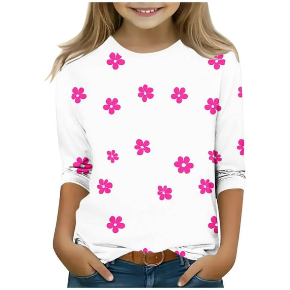 Girls Saint Patricks Day Dress Top for Girls Cute Shirts for Girls 10-12 White Kids Shirt Teen Girl Summer Clothes Clothes for Girls