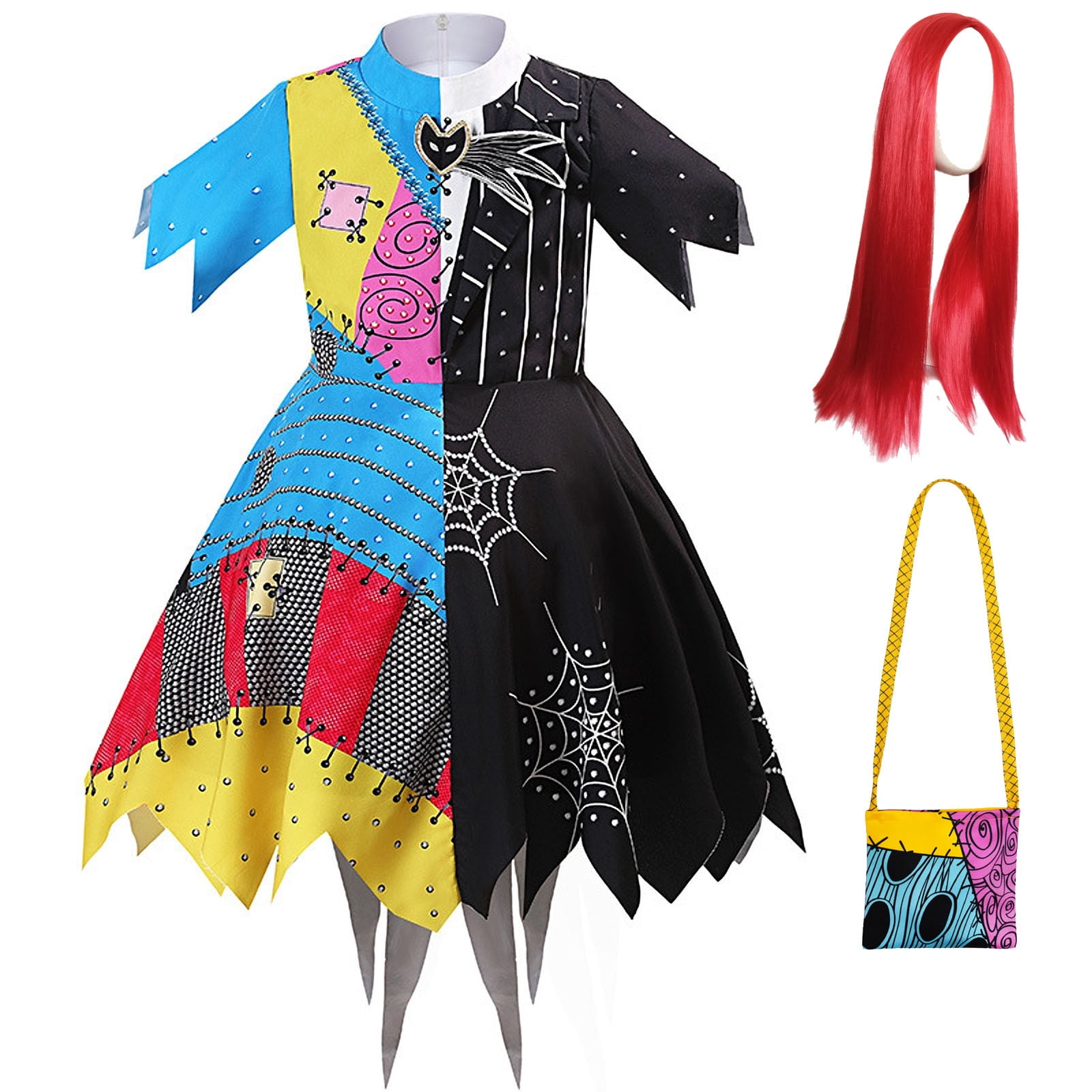 green emerald velvet dress Amazon.com: Disney Nightmare Before Christmas Women's Sally Costume Dress-up  Halloween Party Outfit Cosplay Dress Themed Apparel Multicoloured : Clothing,  Shoes & Jewelry main image 1