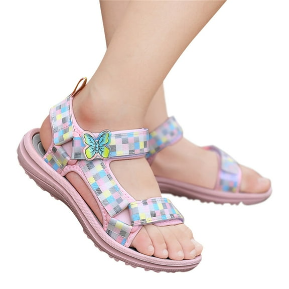 Girls Sandals,Children Sandals Fashion Breathable Thick Soled Summer Sandals Lightweight Soft Soled Children Sandals,Toddler Girl Sandals/Toddler Boy Sandals(Color:Pink,Size:13)