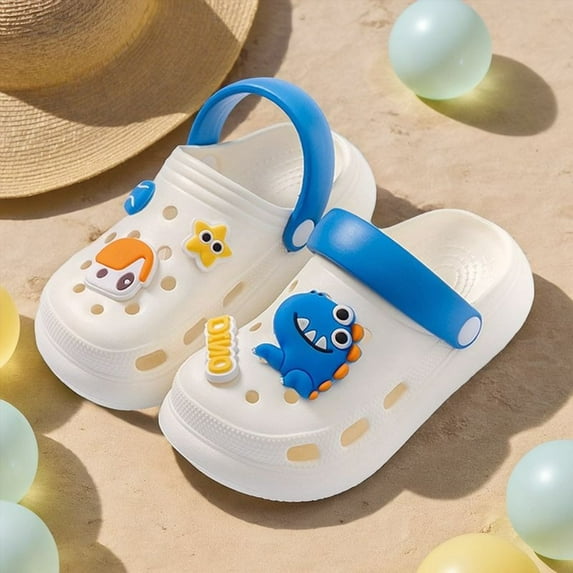 Girls Sandals Clogs For Outdoor Sandals Party Comfortable Breathable Casual Dressy Summer Shoes For Kids Ages 4 15 Years Lightweight Durable Everyday Wear White US SIZE:13