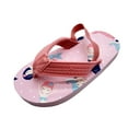 thumbnail image 1 of Girls Sandals Eva Elastic Adjustable Strap Flip Flops Lightweight Beach Sandals For Kids Summer ,2.5-3Years, 1 of 5