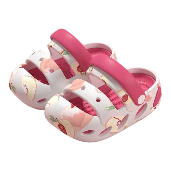 Girls Sandals Flexible Fit Comfortable Thick Sole Kids Clogs Outdoor Beach Pool Summer Shoes White Size 4-5 Years