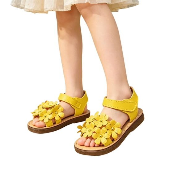 Girls Sandals Flower Open Toe Summer Princess Sandals