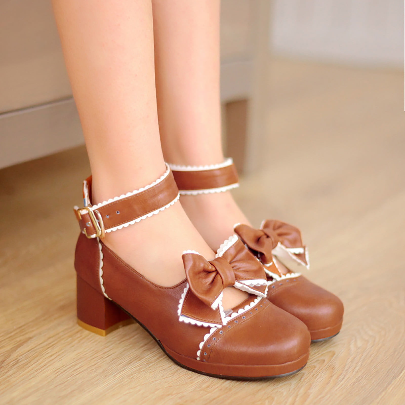 Girls Sandals Kids Heels Open Toe Ankle Strap Dress Shoes Flower