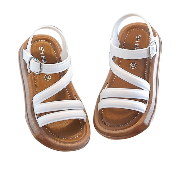 Girls Sandals Lace Up Open Toe Flat Gladiator Sandals Lightweight Breathable Casual Outdoor Footwear For Kids ,1.5-2 Years