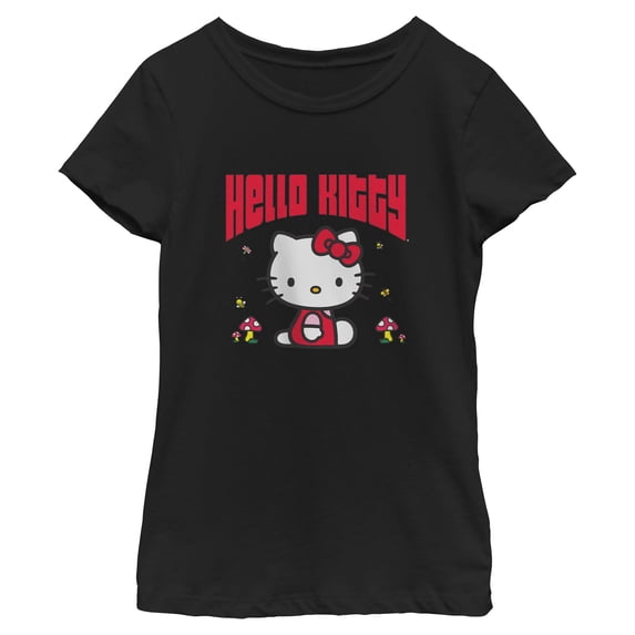 Sanrio Girls Hello Kitty Floral Butterfly & Bug Friends T-Shirt,