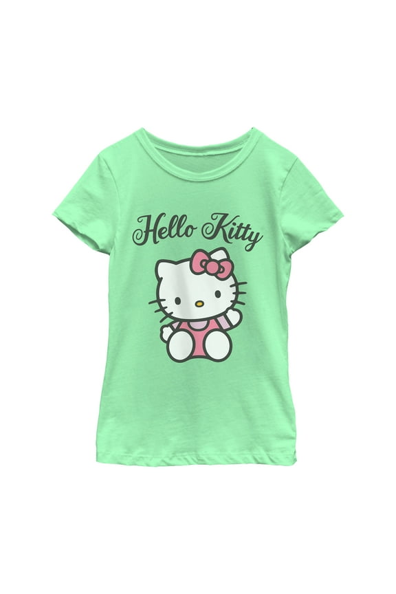 Sanrio Girls Hello Kitty Happy and Cutie Pose T-Shirt,