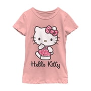 Sanrio Girls Hello Kitty Pink Cheetah Print T-Shirt,