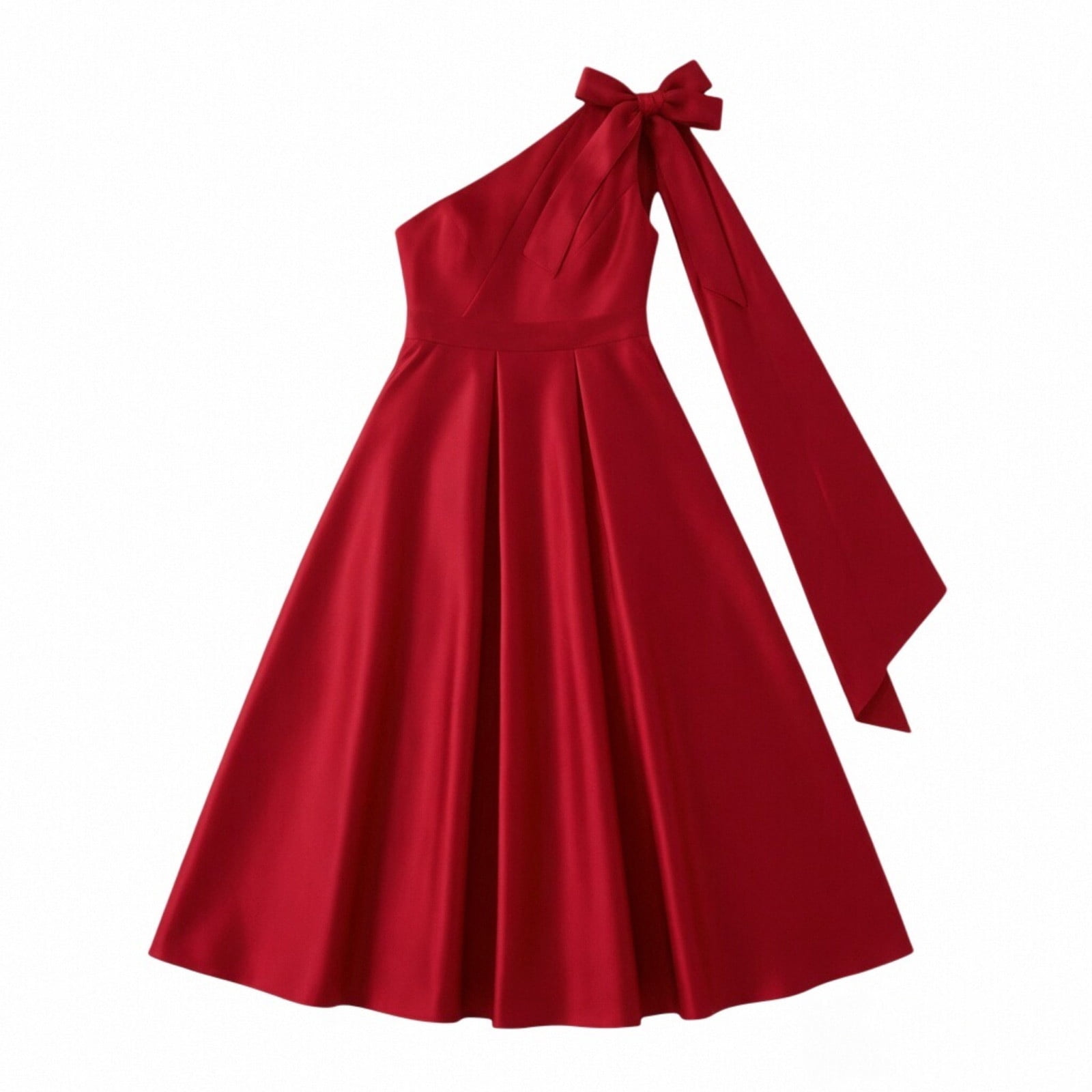 Girls Satin Dress One Shoulder A Line Long Gown Formal Party Wear for ...