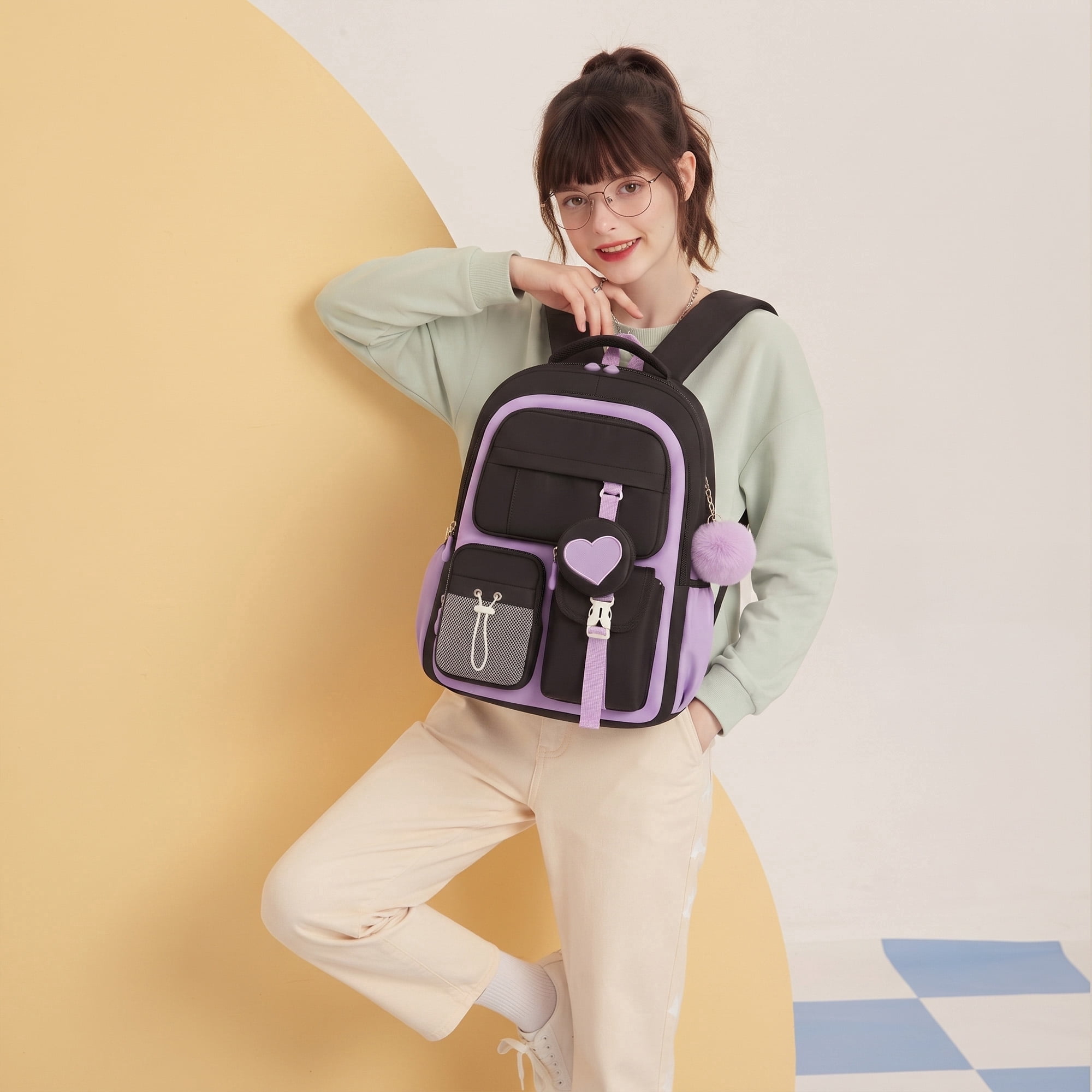 Pom Pom School Bag