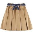 thumbnail image 1 of Girls School Pleated A-Line Skirt – Kids Casual Campus Wear Skirts Versatile Navy/Khaki Uniform Skirt for Ages 3-16, 1 of 6