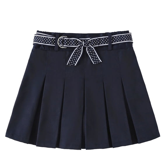 Girls School Skirt Pleated A Line Casual Wear for Kids Children Students Comfortable Stretchable Everyday Outdoor Size 9-10 Years