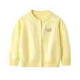 thumbnail image 1 of Girls School Uniform Girls Sweaters Size 7-8 Girls' Cardigans Sweater Cotton Button Solid Long Sleeve Knit Sweaters, 1 of 7