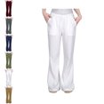 thumbnail image 1 of Girls School Uniform Pants Flare Dress Pants with Pockets Back To School Classic Size 13-14 Years Pants, 1 of 9
