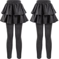thumbnail image 1 of Girls School Uniform Pants Leggings with Skirts Stretch Warm Jegging 4-12 Years, 1 of 8