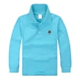 thumbnail image 1 of Girls School Uniform Polo Dress Long Sleeve Pique Polo Shirt with Collar Button Down School Uniform Shirts for Girls Moisture-Wicking Lightweight Girls Blouse, 1 of 4