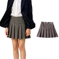 thumbnail image 1 of Girls' School Uniform Skirts Mini Pleated Skirt Girls School Clothes Grey Skirts for Girls Uniform Size 1-16 Years, 1 of 4