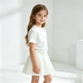 thumbnail image 1 of Girls' School Uniform Skirts Girls Elastic Waist Bow Skorts Pleated Skirts Size 4-5 Years, 1 of 5